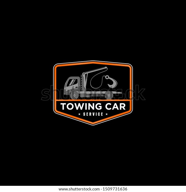 Towing car evacuation logo\
design