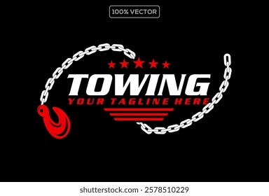 towing car logo template Crane Service. vector template