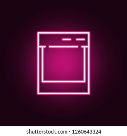 towing machine icon. Elements of web in neon style icons. Simple icon for websites, web design, mobile app, info graphics