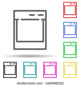 towing machine multi color style icon. Simple thin line, outline vector of web icons for ui and ux, website or mobile application