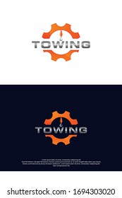 Vector de plantillas de logotipo de servicio de remolcado