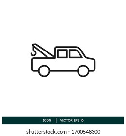 towing truck icon vector design element vector eps 10