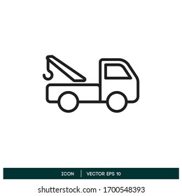 towing truck icon vector design element vector eps 10