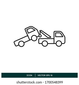 towing truck icon vector design element vector eps 10