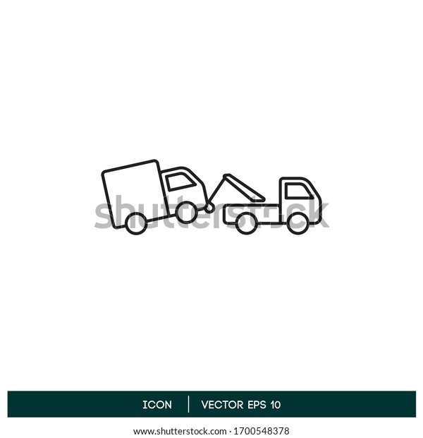 towing\
truck icon vector design element vector eps\
10