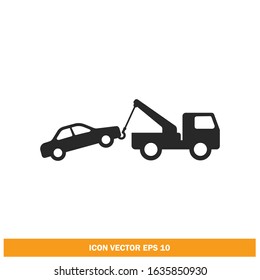 towing truck service icon vector design element eps10