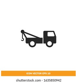 towing truck service icon vector design element eps10