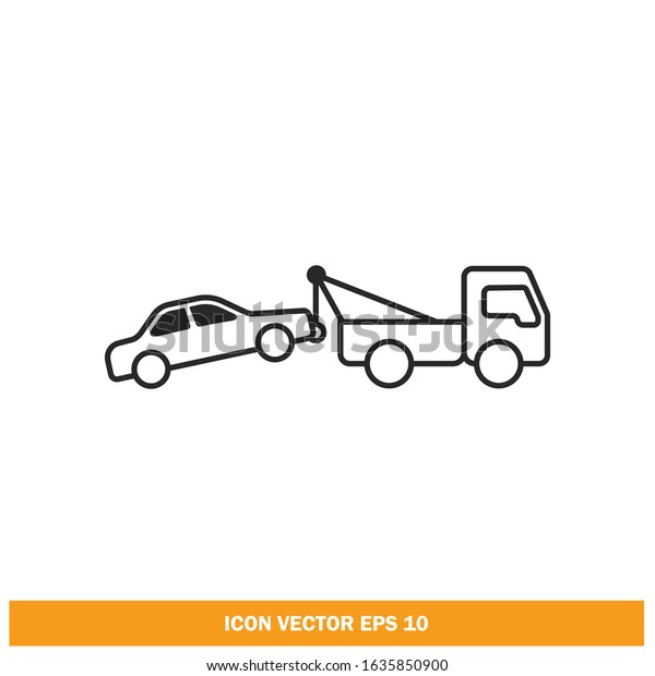 towing\
truck service icon vector design element\
eps10