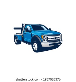 towing truck vehicle illustration vector art