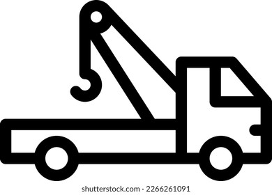 towing Vector illustration on a transparent background. Premium quality symmbols. Thin line vector icons for concept and graphic design. 
