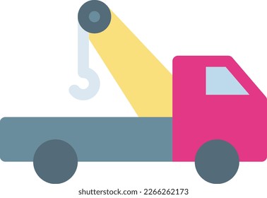 towing Vector illustration on a transparent background. Premium quality symmbols. Line Color vector icons for concept and graphic design. 
