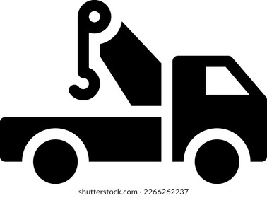 towing Vector illustration on a transparent background. Premium quality symmbols. Glyphs vector icons for concept and graphic design. 
