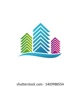 Town Building Logo Inspirations Template