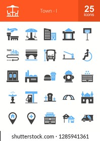 Town Filled Icons