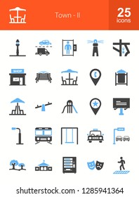 Town Filled Icons