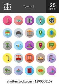 Town Flat Icons