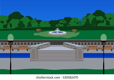 town green area