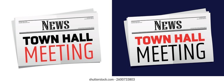 Town hall meeting on newspaper