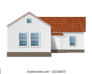 Town house. EPS10 vector.