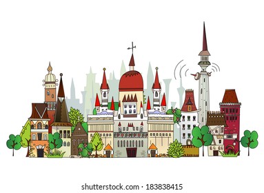 Town illustration