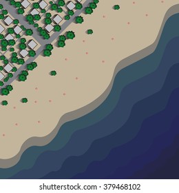 Town on the coast