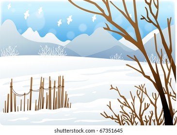 Town in Snow