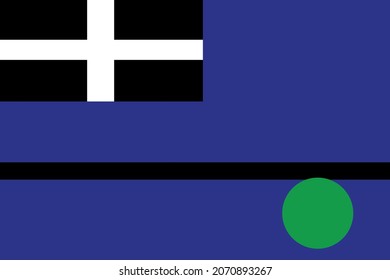 Town Tangier Flag Vector Illustration Accomack Stock Vector (Royalty ...