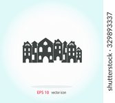 Town vector icon.