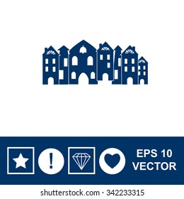 Town vector icon.
