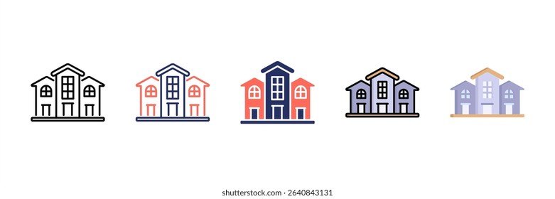 Townhouse Multi Style Icon Set