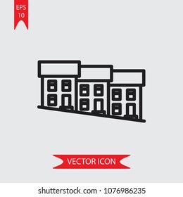 Townhouse vector icon