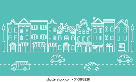 Townscape - Cars driving in the Street