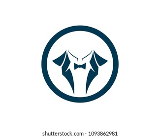 Toxedo Man Logo Vector