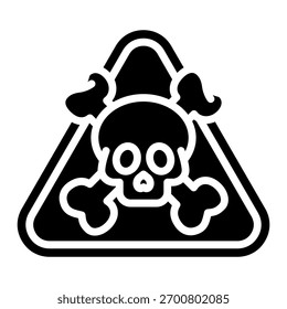 Toxic Alert Icon Element For Design