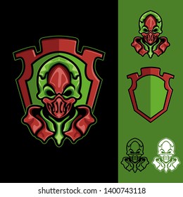 Toxic Alien : Logo E-Sport Gaming