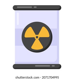 Barril tóxico, icono de llano de barril radioactivo