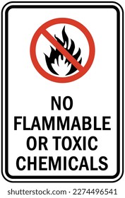 Toxic chemical warning sign and labels