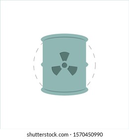Toxic container colorful vector flat icon. Toxic container colorful vector flat icon. Toxic container colorful vector flat icon. 