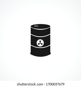 Icono de contenedor tóxico. elemento vectorial aislado