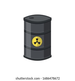 Toxic container illustration design elements. flat icon