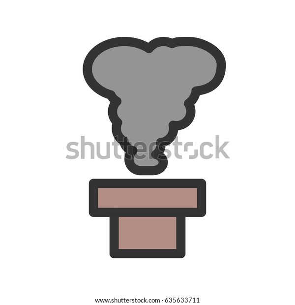 Toxic Fumes Release Stock Vector Royalty Free 635633711