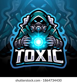 Toxic gas esport mascot logo