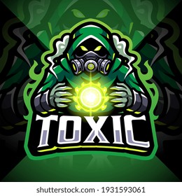 Toxic gas esport mascot logo