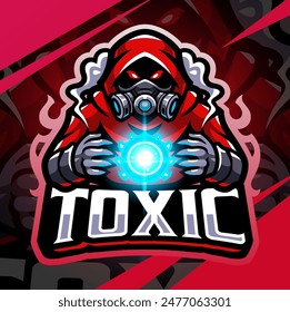 Toxic gas esport mascot logo