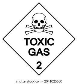 Toxic Gas Label Symbol Sign ,Vector Illustration, Isolate On White Background Label .EPS10