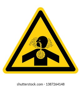 Toxic Gases Asphyxiation Symbol Sign, Vector Illustration, Isolate On White Background Label .EPS10