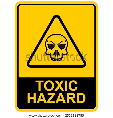 Toxic Hazard, sign and label vector