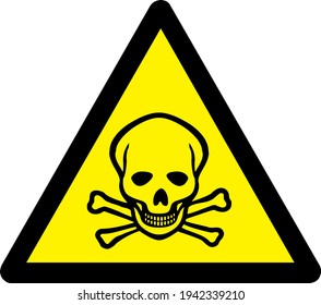 Toxic Hazard Yellow Black Symbol Stock Vector (Royalty Free) 1942339210 ...