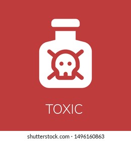  Toxic icon. Editable  Toxic icon for web or mobile.