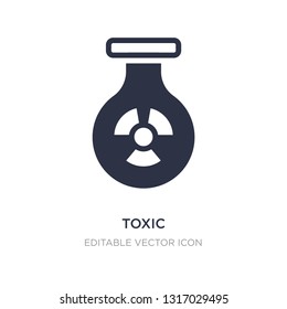 toxic icon on white background. Simple element illustration from Signs concept. toxic icon symbol design.